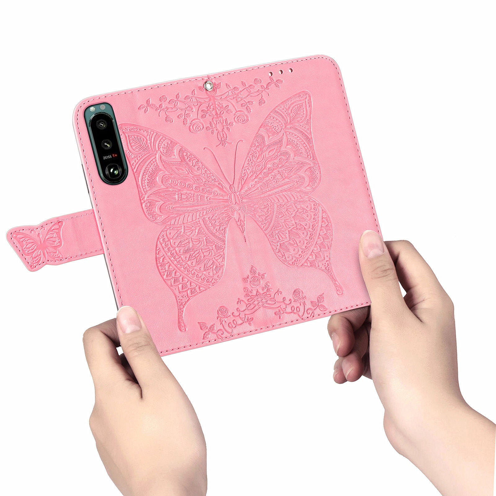 For Sony Xperia 5 IV 5G Anti-Dust PU Leather Phone Case Imprinted Butterfly Pattern Stand Wallet Flip Magnetic Closure Phone Cover For Sony Xperia 5 IV 5G Anti-Dust PU Leather Phone Case Imprinted Butterfly Pattern Stand Wallet Flip Magnetic Closure Phone Cover